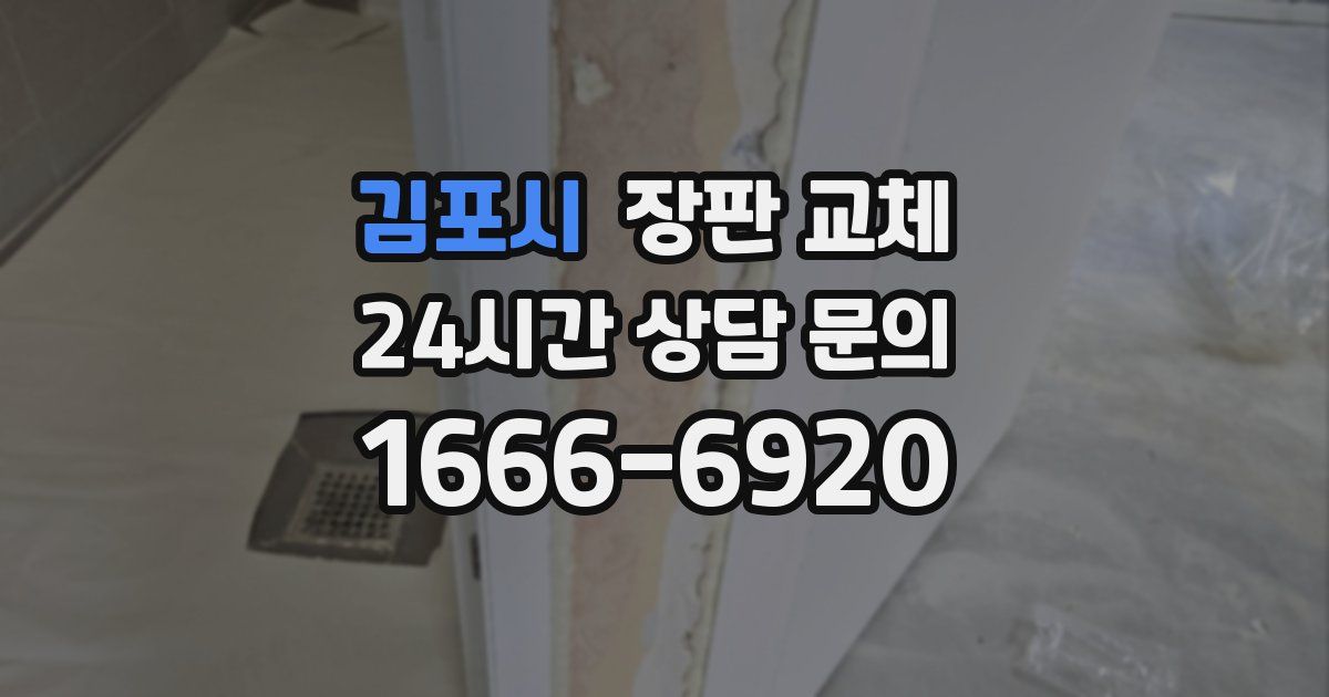 김포시 장판 교체