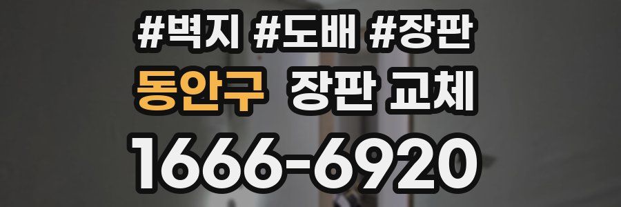 동안구 장판 교체