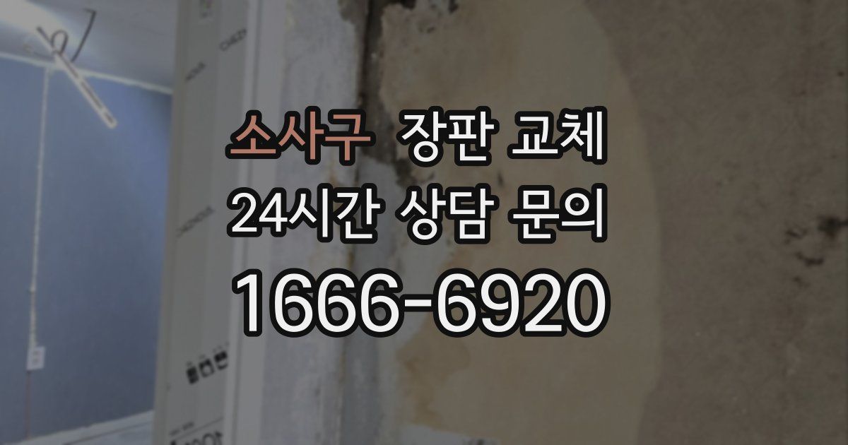 소사구 장판 교체
