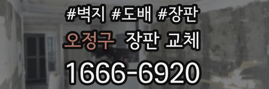 오정구 장판 교체
