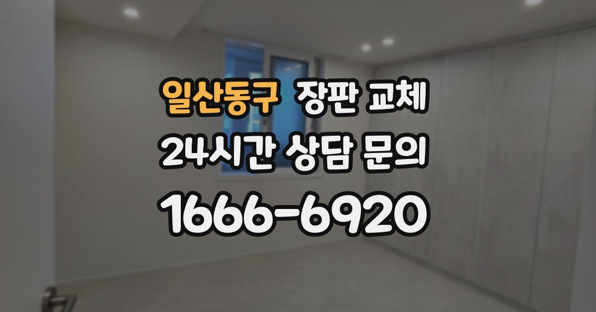 일산동구 장판 교체