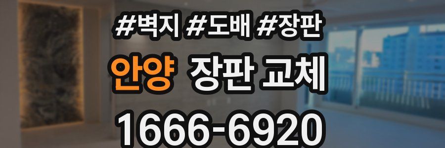 안양 장판 교체