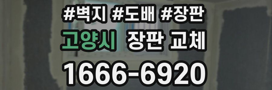 고양시 장판 교체