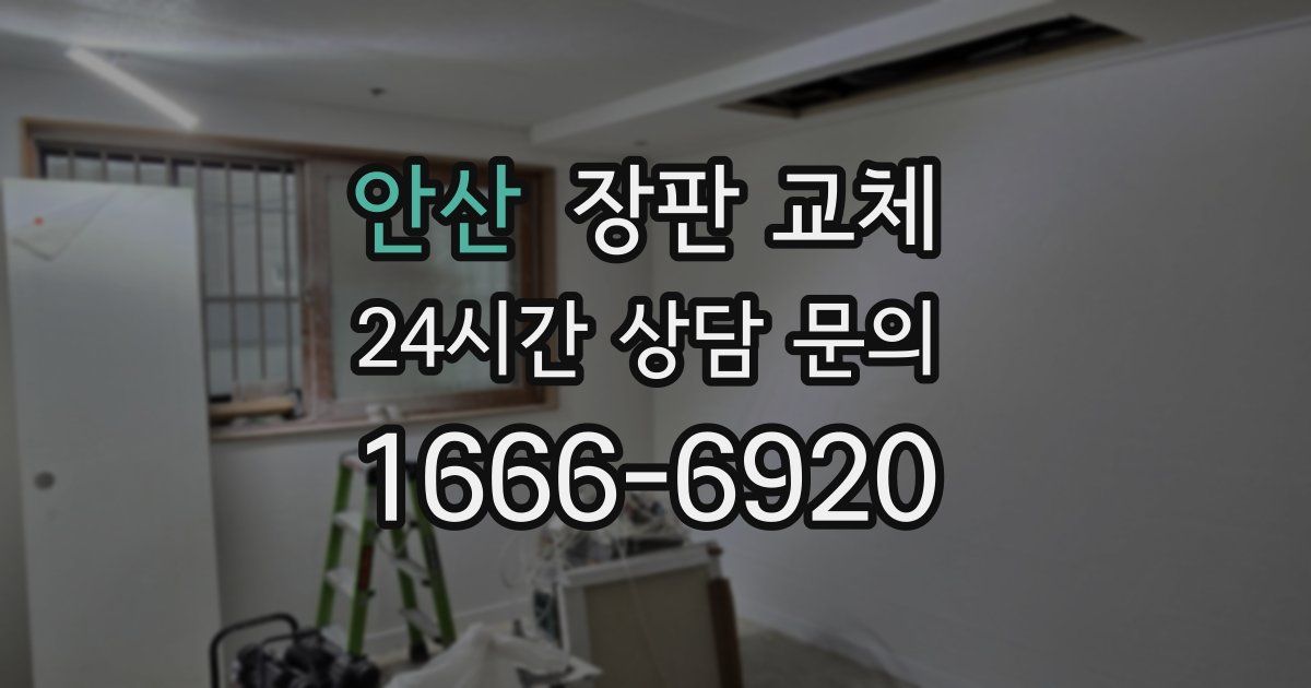 안산 장판 교체