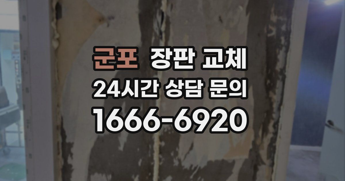 군포 장판 교체