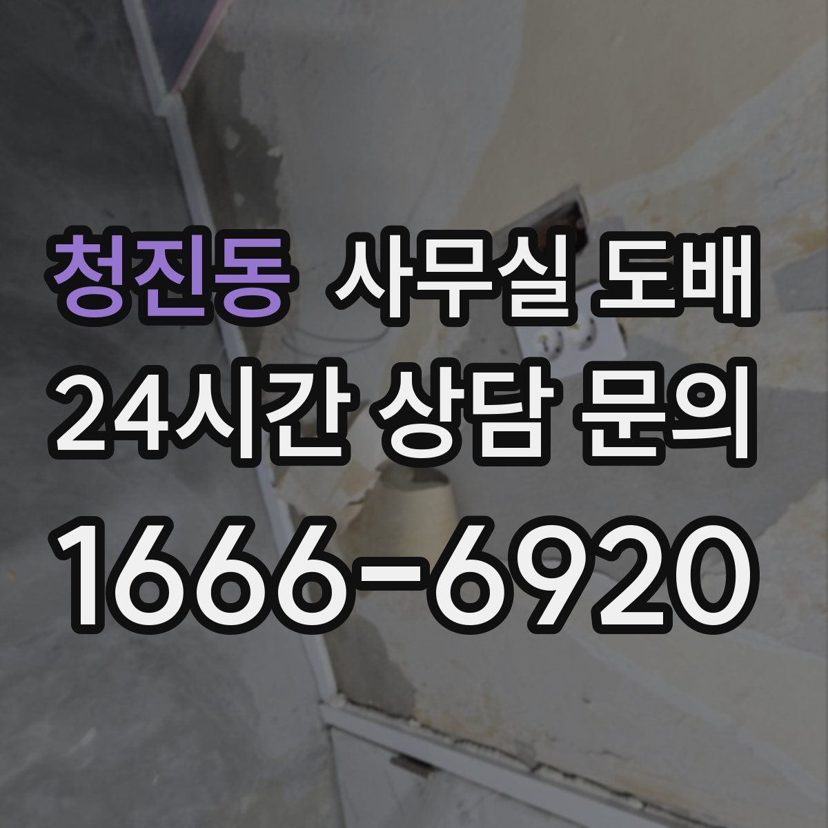 청진동 사무실 도배