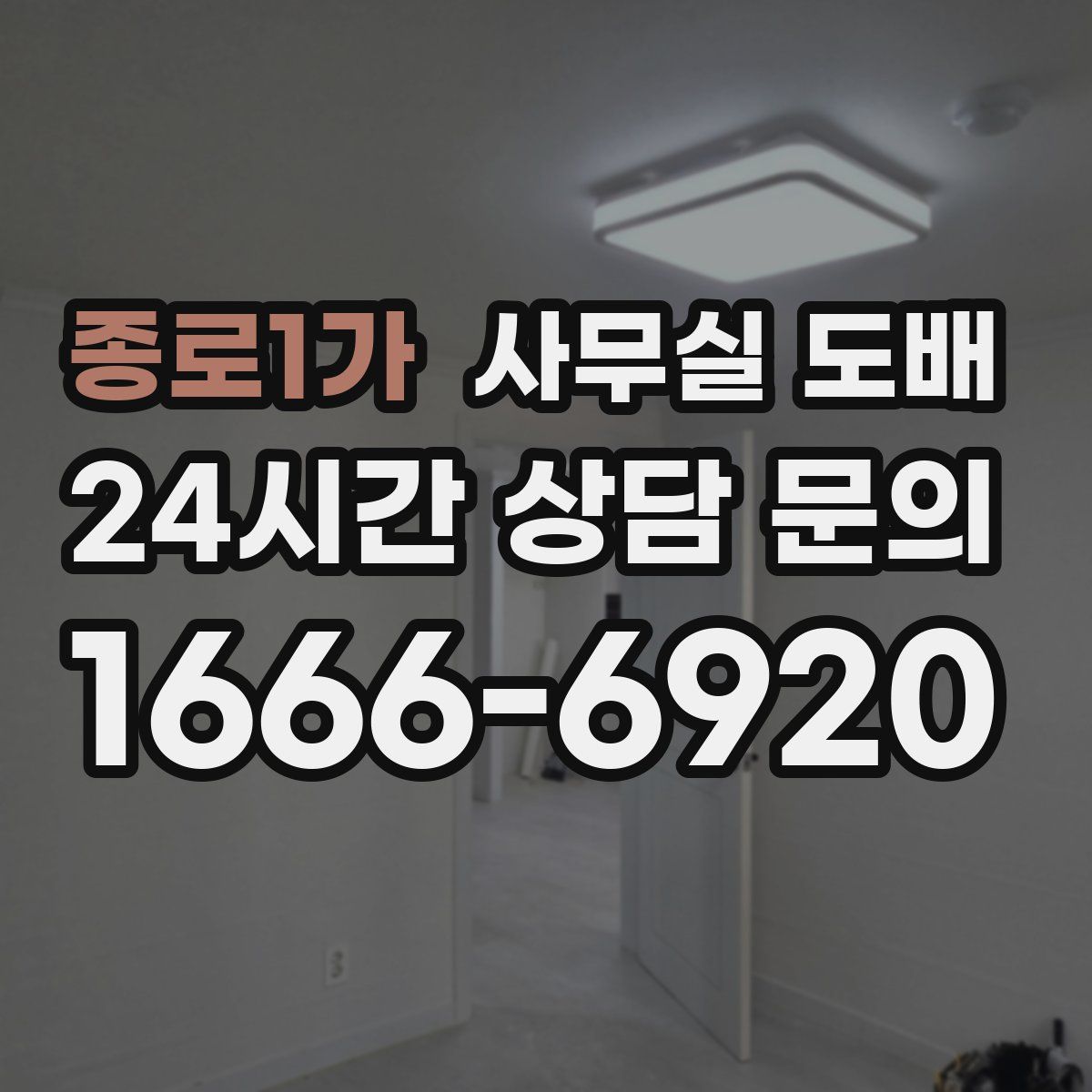종로1가 사무실 도배