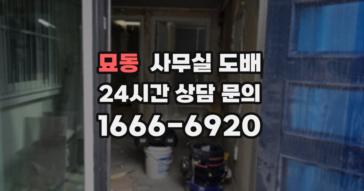 묘동 사무실 도배