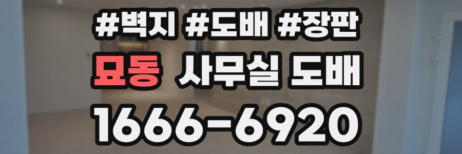 묘동 사무실 도배