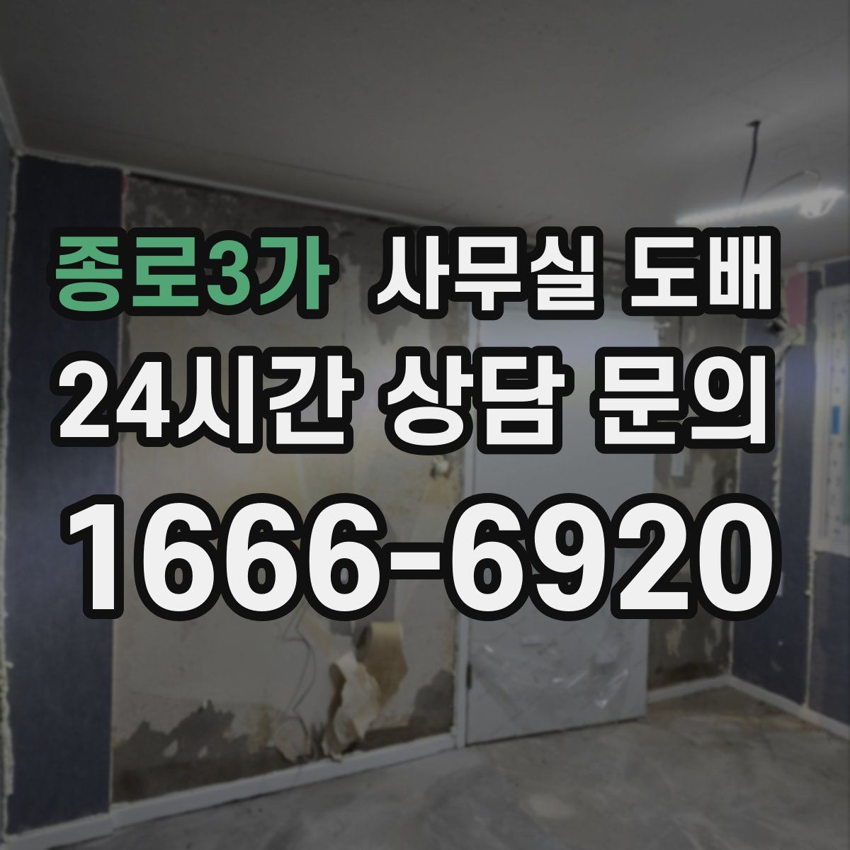 종로3가 사무실 도배