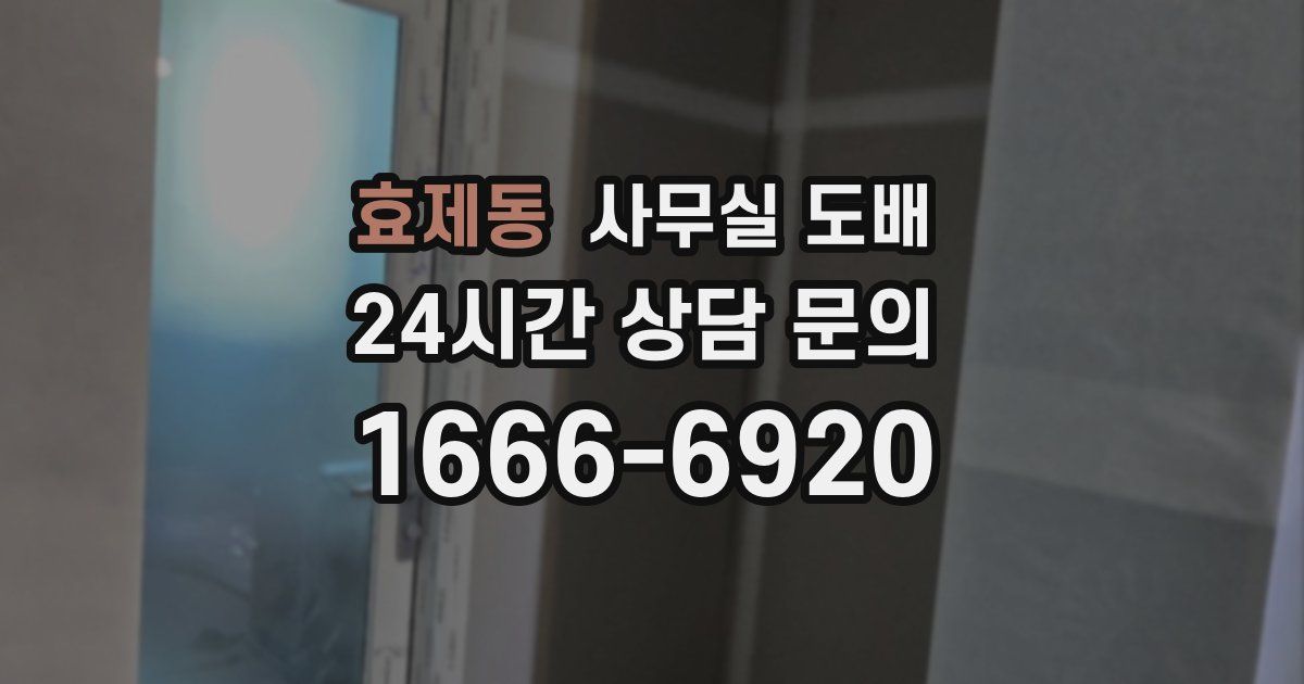 효제동 사무실 도배