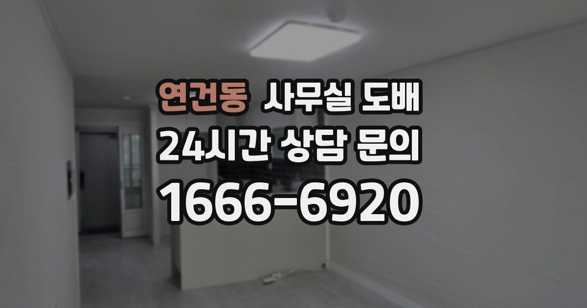 연건동 사무실 도배