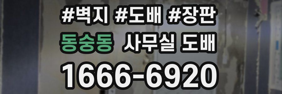동숭동 사무실 도배