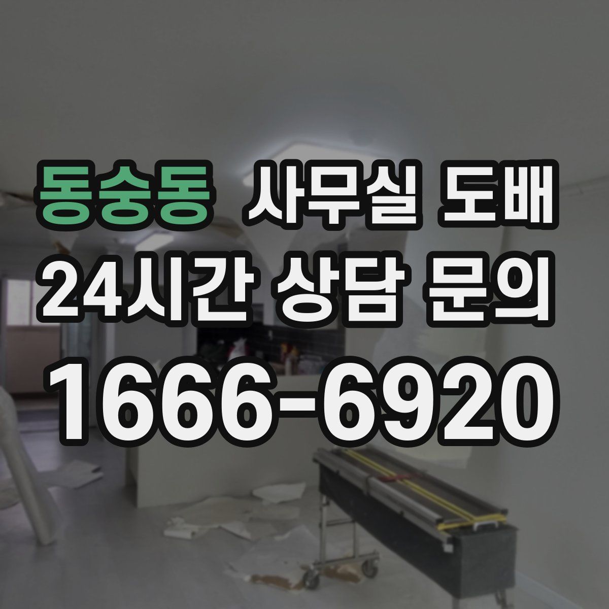 동숭동 사무실 도배