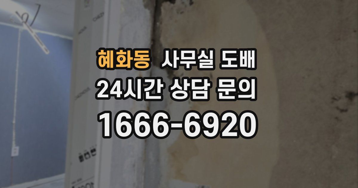 혜화동 사무실 도배