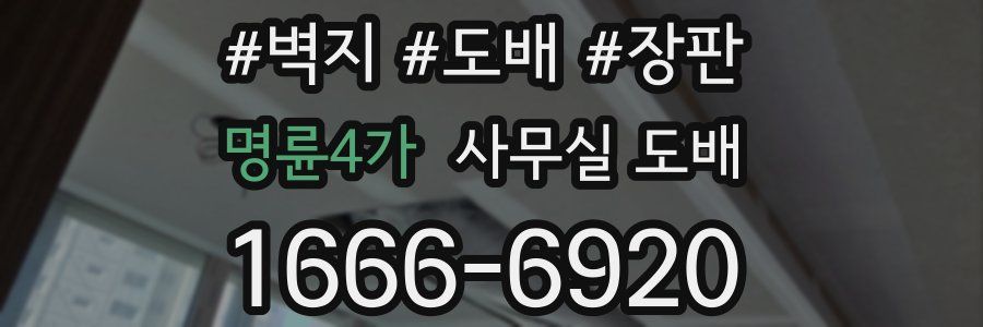 명륜4가 사무실 도배