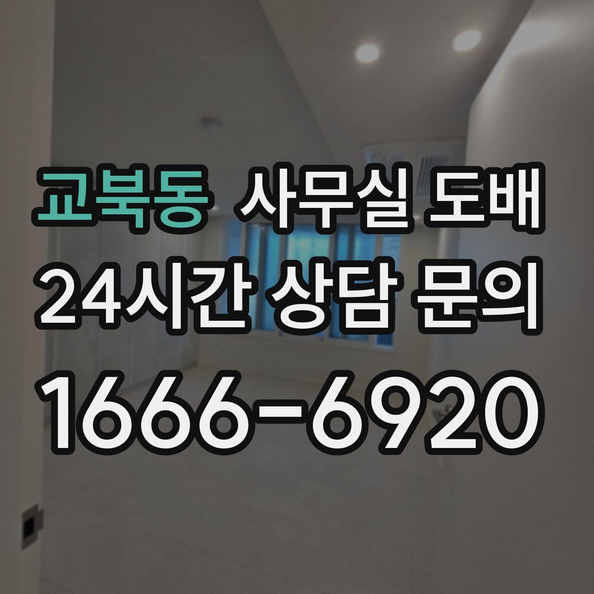교북동 사무실 도배