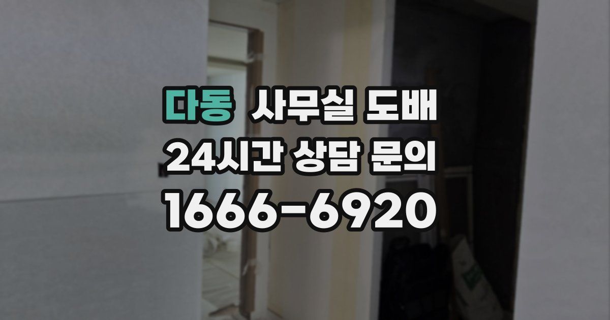 다동 사무실 도배