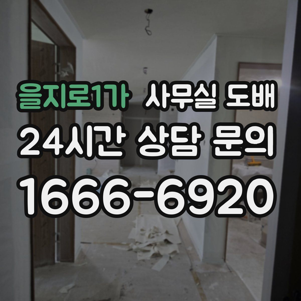 을지로1가 사무실 도배