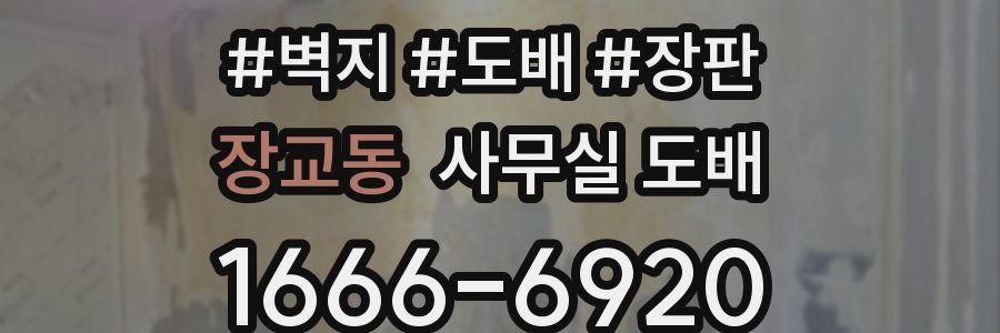 장교동 사무실 도배