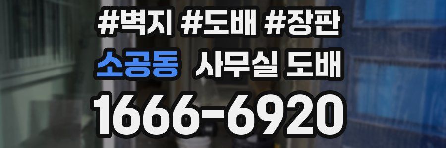 소공동 사무실 도배