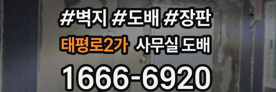 태평로2가 사무실 도배