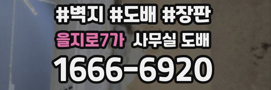 을지로7가 사무실 도배