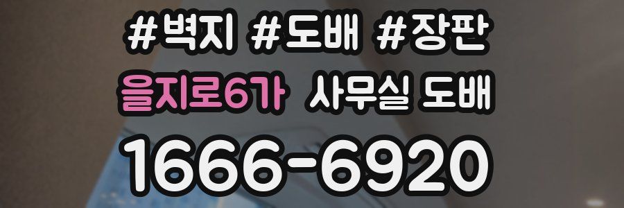을지로6가 사무실 도배