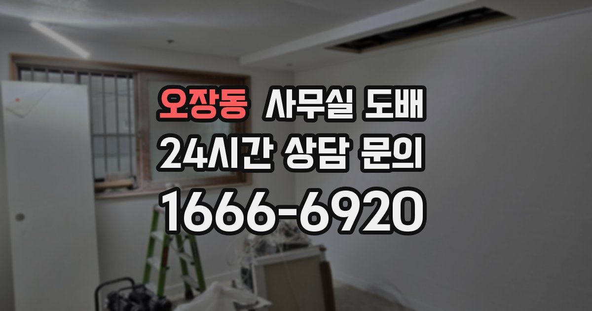 오장동 사무실 도배