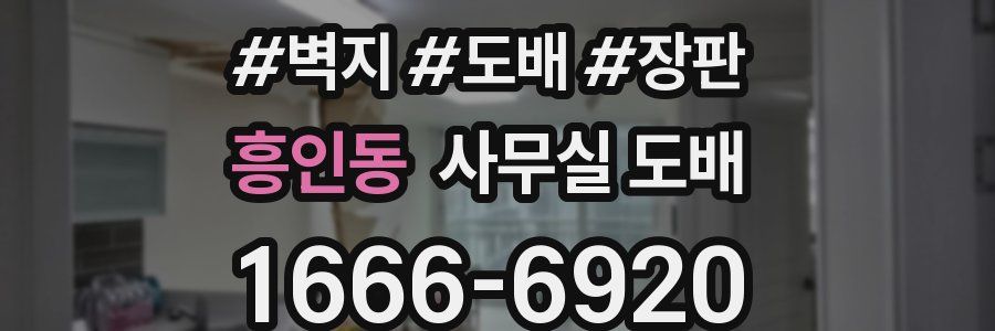 흥인동 사무실 도배