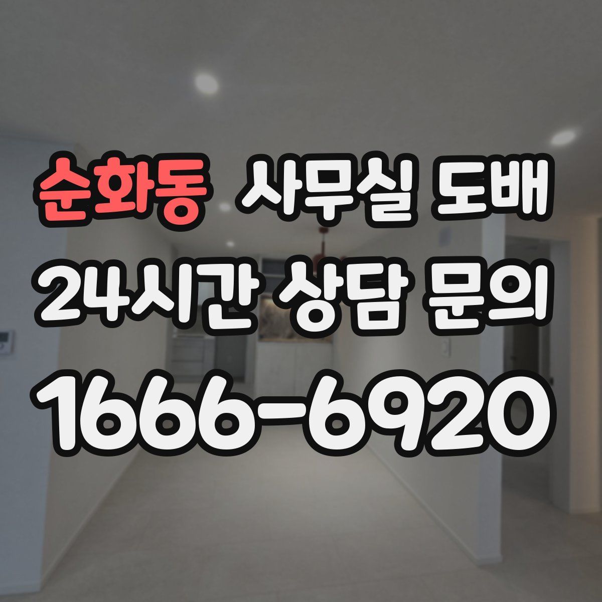 순화동 사무실 도배