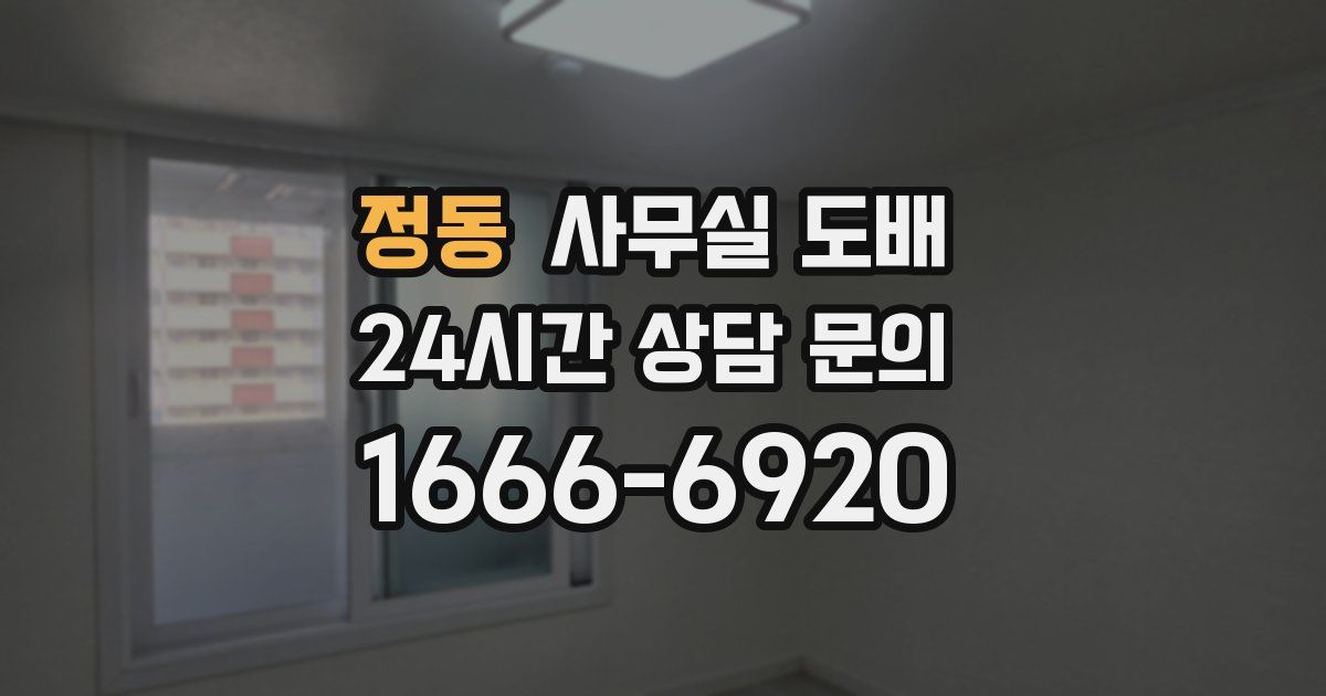 정동 사무실 도배