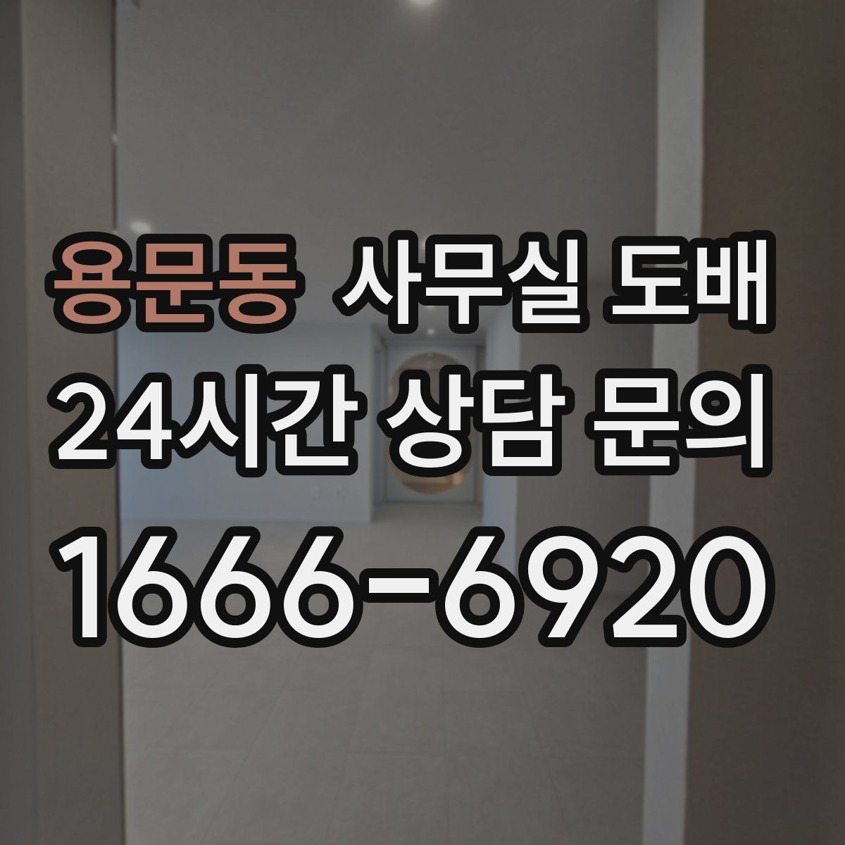 용문동 사무실 도배