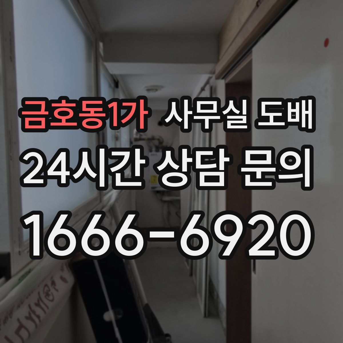 금호동1가 사무실 도배