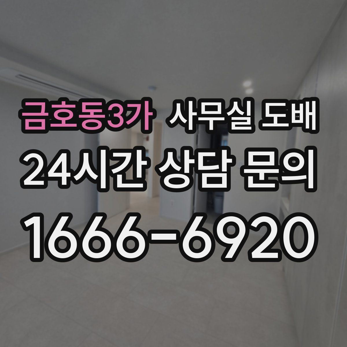 금호동3가 사무실 도배