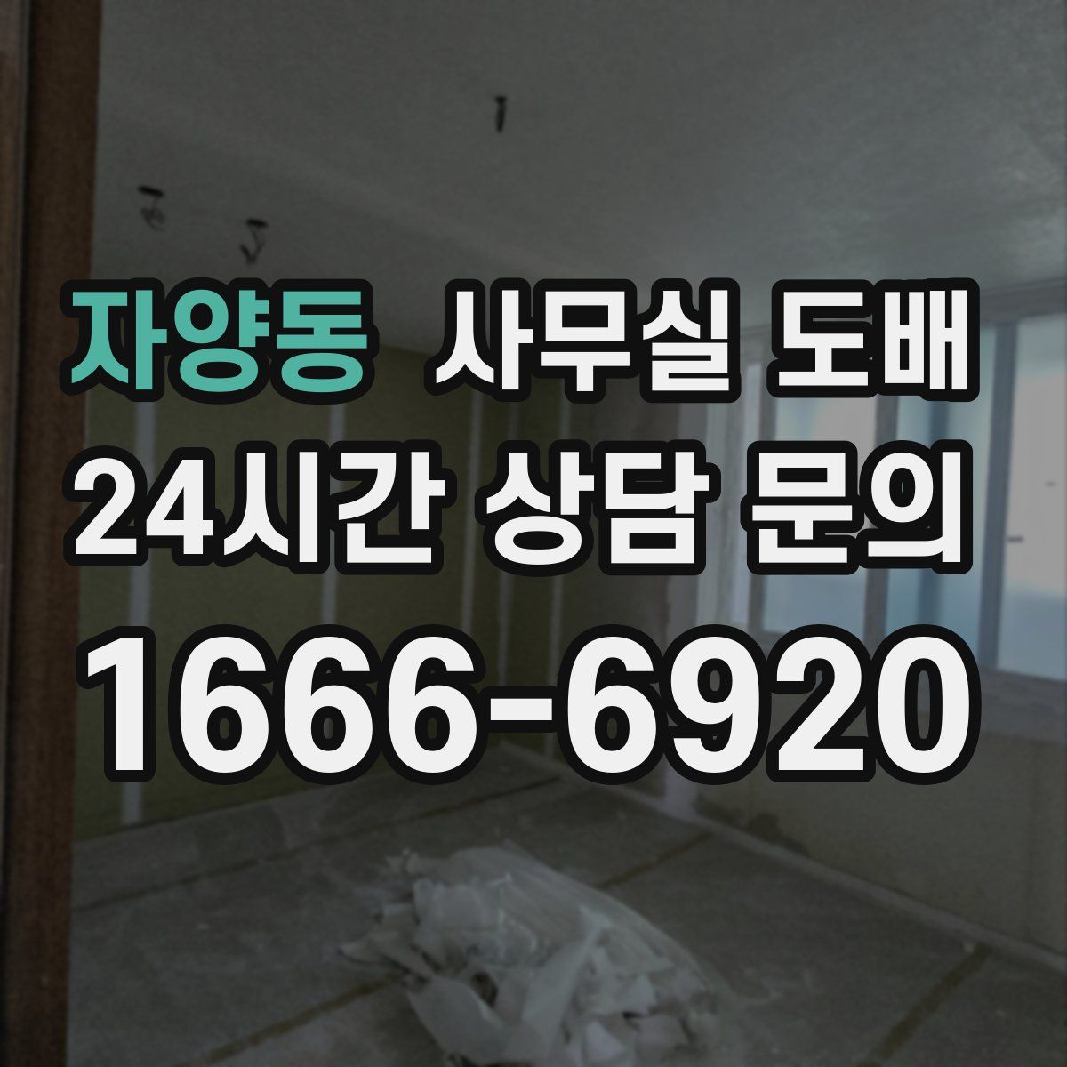 자양동 사무실 도배