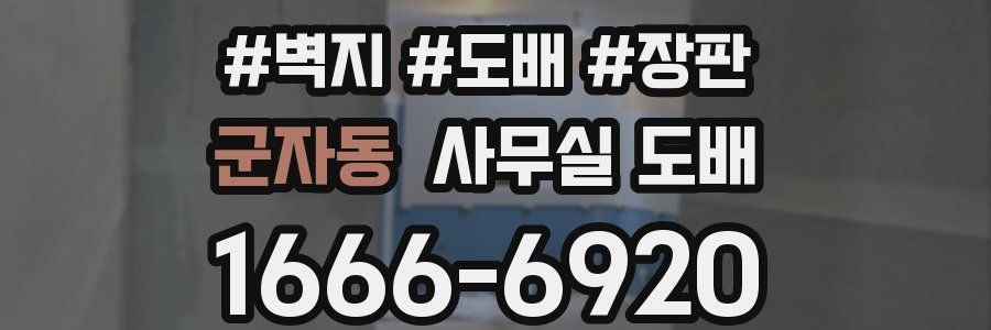 군자동 사무실 도배