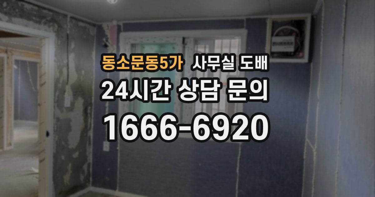 동소문동5가 사무실 도배