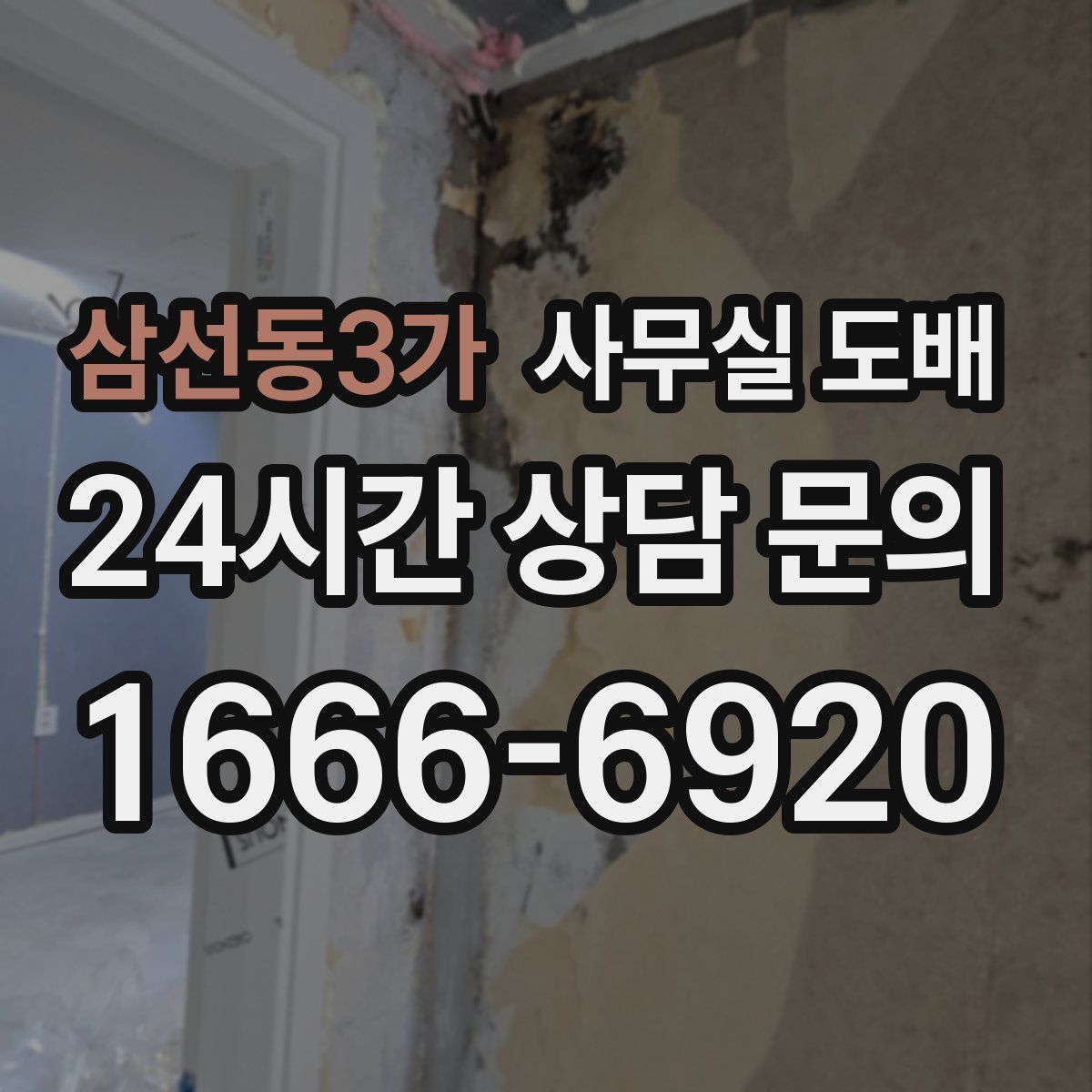 삼선동3가 사무실 도배