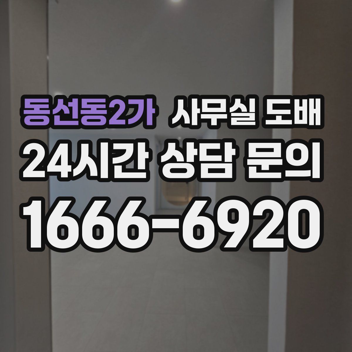 동선동2가 사무실 도배