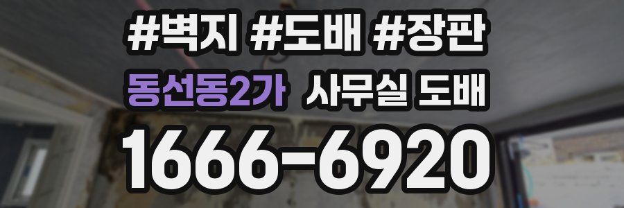 동선동2가 사무실 도배