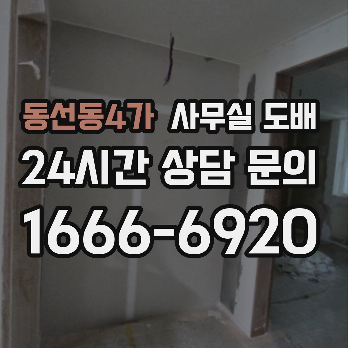 동선동4가 사무실 도배