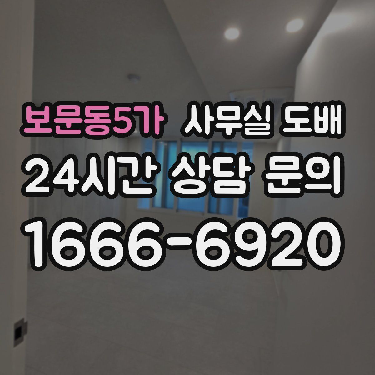 보문동5가 사무실 도배