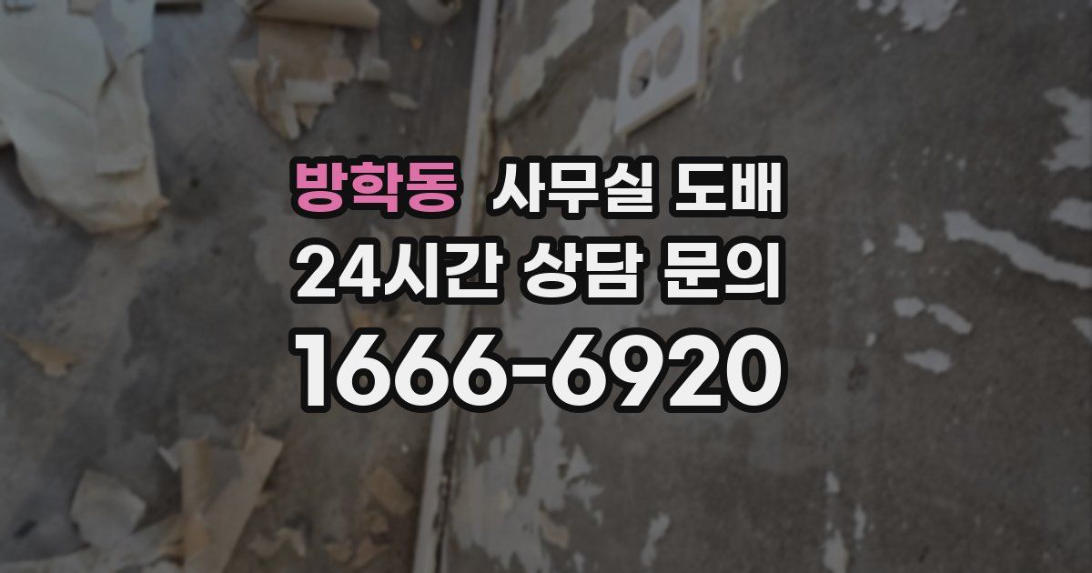 방학동 사무실 도배