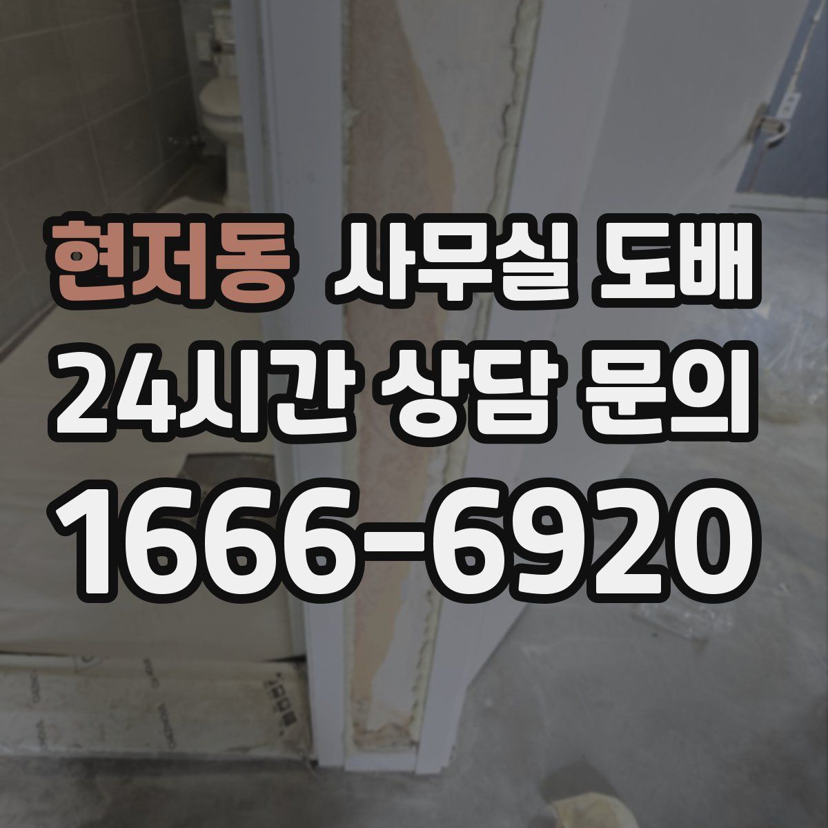 현저동 사무실 도배