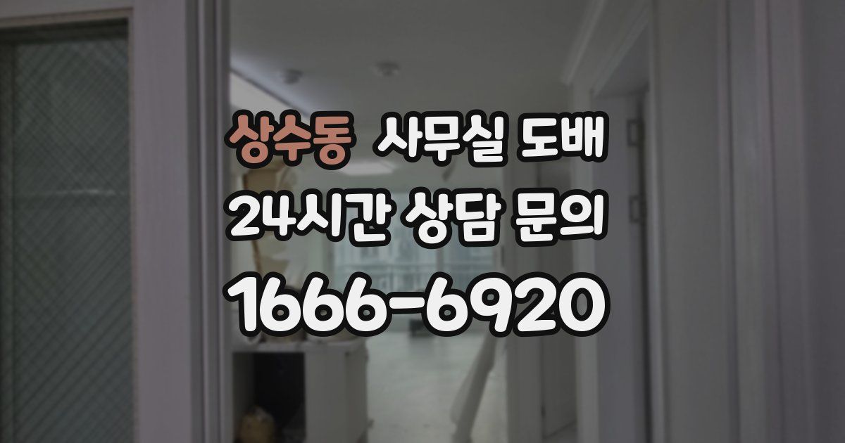 상수동 사무실 도배