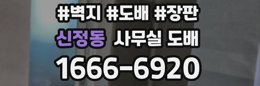 신정동 사무실 도배