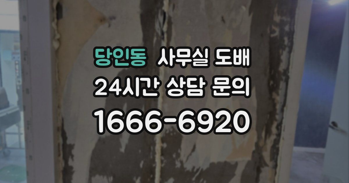 당인동 사무실 도배