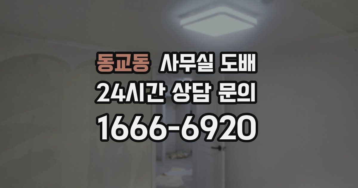동교동 사무실 도배