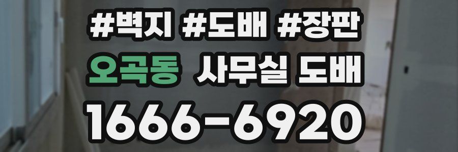 오곡동 사무실 도배